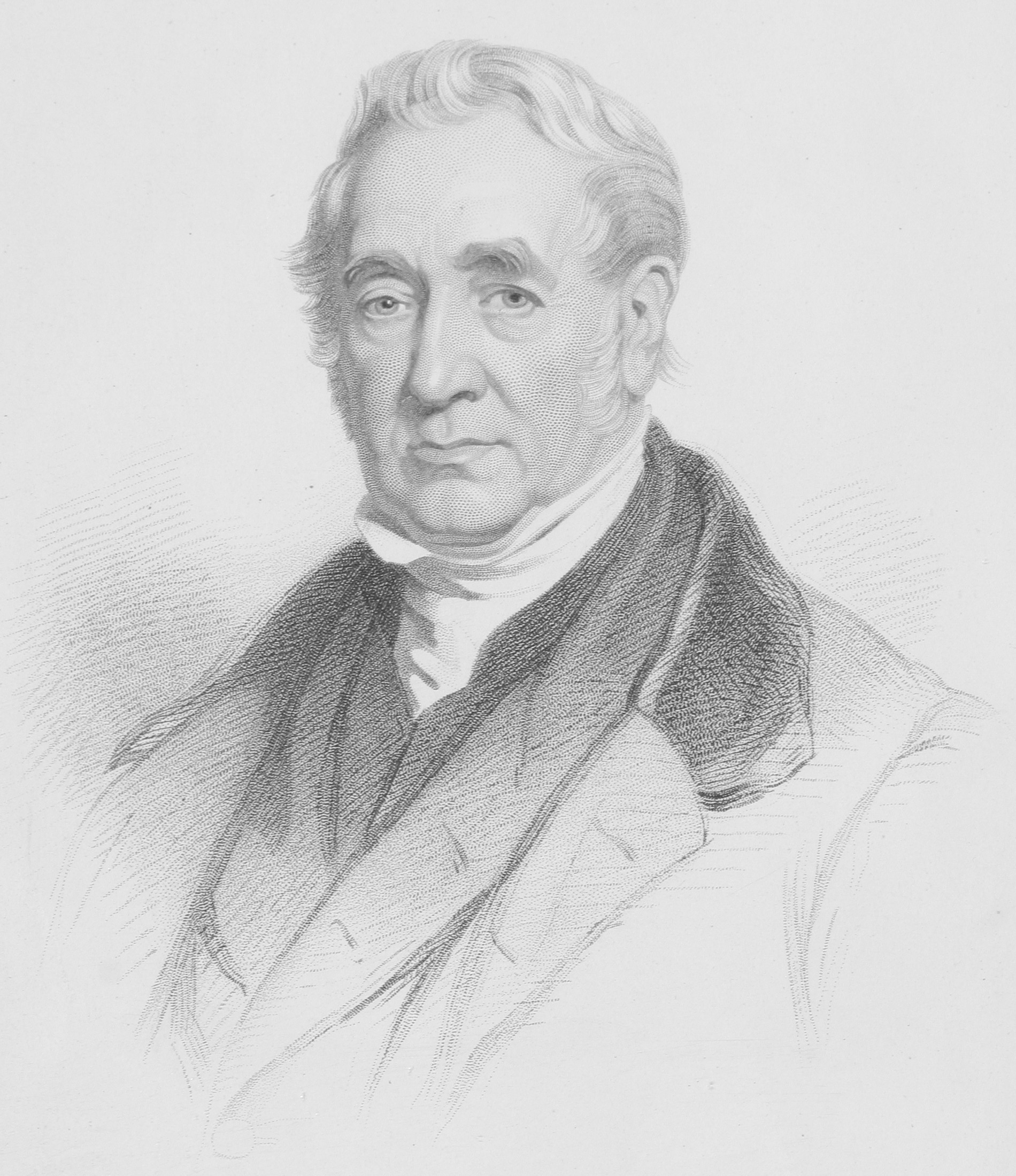 George Stephenson, gravură de William Holl după John Lucas